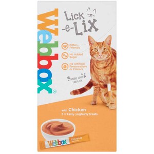 Pack of 5 Lick-e-Lix - Chicken by Webbox