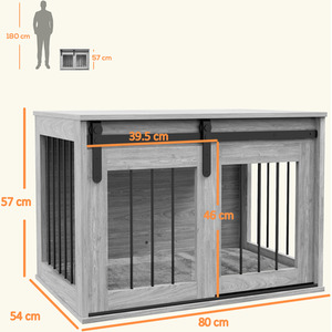 PawHut Dog Crate Furniture with Removable Cushion by PawHut