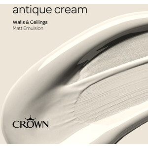 Crown Matt Breatheasy Emulsion Paint - Antique Cream by Crown Paints