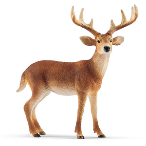 SCHLEICH Wild Life White-Tailed Buck Toy Figure - Black by SCHLEICH