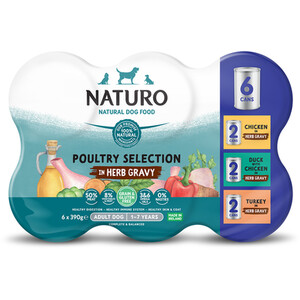 Naturo Grain Free Poultry Selection in Herb Gravy by Naturo