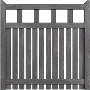 Spruce Wood Garden Fence Gate with Raised Sides by Livingandhome