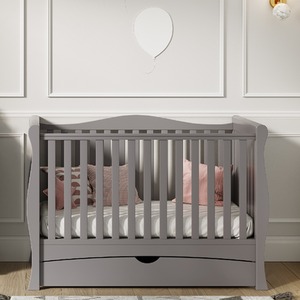 Gilbert Cot Bed Grey with Drawer - Grey by Viculii