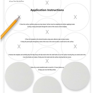 Non Slip Large Bath Stickers - Clear - Clear by Slips Away