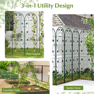 Garden Trellis Plant Support - Green by Costway