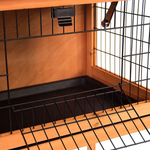 Single Wooden Pet Hutch - Wood by Vida Designs