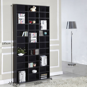HOMCOM Media Storage Display - Black