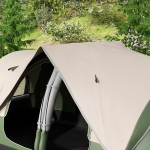 Outsunny Camping Tent with 2 Bedroom and Waterproof Rainfly by Outsunny