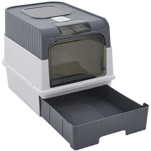 Fully Enclosed UV Sterilization Cat Litter Box by Livingandhome