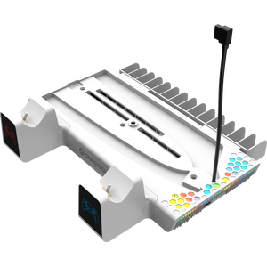 Nexus 5 Cooling and Charging Stand for PS5 and PS5 Slim - White by Oniverse