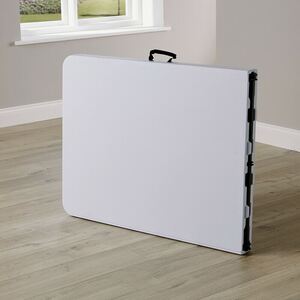 Home Source Folding 6FT Trestle Table - White by Home Source