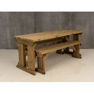 Yews Picnic Bench - Wooden Garden Table and Bench Set by Arbor Garden Solutions