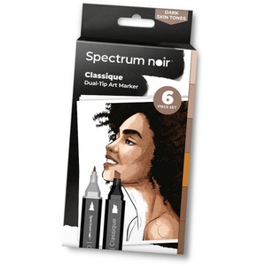 Spectrum Noir Classique 6 Pack - Dark Skintones by Spectrum Noir