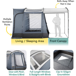 Dalby Skylight Driveaway Awning for Campervans - Grey by Trail