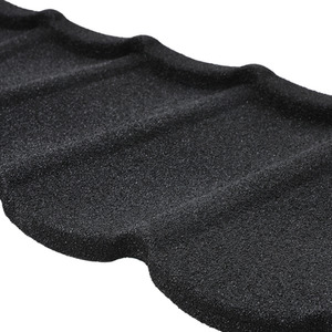 5PCS Galvanized Asphalt Shingles Roofing Sheets - Black / 133.5cm by Livingandhome