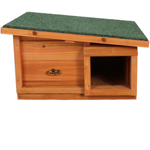 Hedgehog House Hibernation Shelter Wood - Brown by Actiaspet