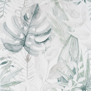 Chalky Tropical Wallpaper - Navy