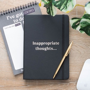 Inappropriate Thoughts Notebook - A5 by Kingsbury Gifts