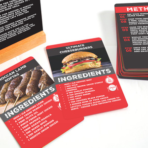 BBQ Eats Recipe Cards - Black by Boxer Gifts