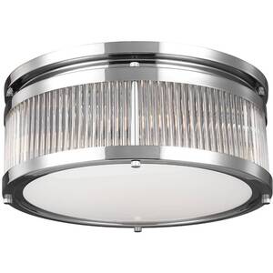 Paulson 4 Light Bathroom Flush Mount Ceiling Light Chrome IP44, G9 - Chrome