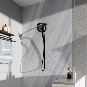 Magnetic Bathroom Shower Faucet Set - Black by Livingandhome