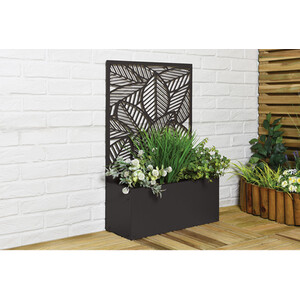 Screen with Planter Small - Black