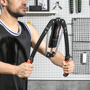 SPORTNOW Adjustable 22-440lbs Hydraulic Twister Arm Exerciser - Black by SPORTNOW