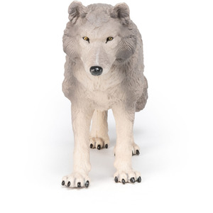 PAPO Large Figurines Large Wolf Toy Figure - Grey by PAPO