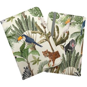 Exotic Trees And Animals Passport Cover - Green by Warren Reed - Designer