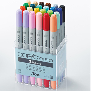 Copic Ciao 24 Piece Set Marker Pens - Multi by Copic