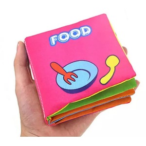 Soft Infant Early Learning Baby Cloth Book - Pink by Doodle