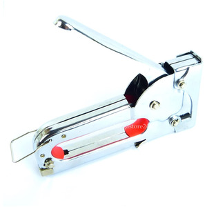 Staple Gun Upholstery DIY Powerful Tacker 1000 Staples Included - Silver by HyFive