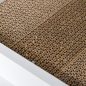 HOMCOM Wooden Cat Litter Box Enclosure House - White by HOMCOM