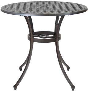 Metal Cast Aluminium 5 Piece Garden Furniture Patio Set With Cushions - Black by Charles Bentley