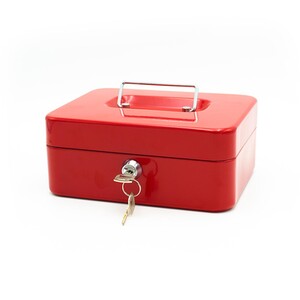 Cash Tin With Lock Keys - Medium