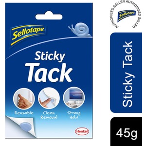 Sellotape Re-usable Sticky Tack for Home and Office, 45g - Blue by Sellotape