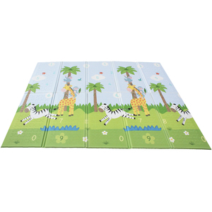 Safari Animal and Garden Insects Kids Soft Foam Crawling Mat - Multi Coloured by Teamson Kids