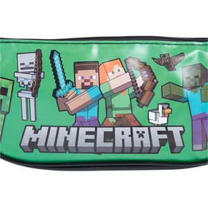 Minecraft Zipper Pencil Case - Green