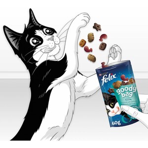 Felix Goody Bag Cat Treats - 60g / Seaside Mix by Felix