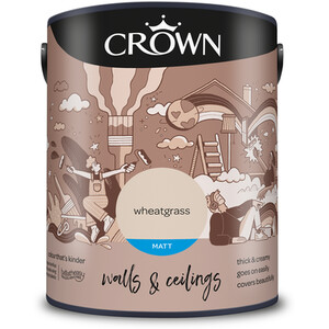 Crown Breatheasy Matt Emulsion Paint 5L - Wheatgrass by Crown Paints