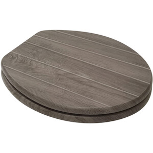 Willow Grey Oak Effect Toilet Seat