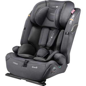 Logan i-Size Child Car Seat and High Backed Booster - Graphite by Cozy N Safe
