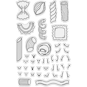 Pasta La Vista Stamp and Die - Multi by Crafters Companion