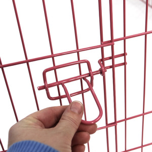 Metal Pet Playpen in Pink - Pink / 76cm by Actiaspet