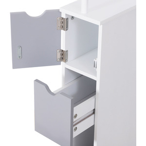 HOMCOM Tall Bathroom Cabinet Bathroom Storage Cabinet with Drawers by HOMCOM