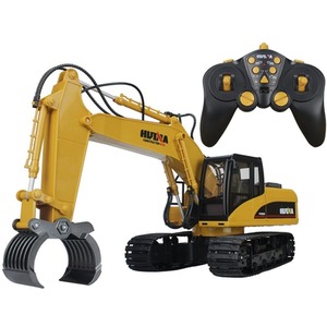 Remote Control Excavator Timber Grabber - Yellow by Big Daddy