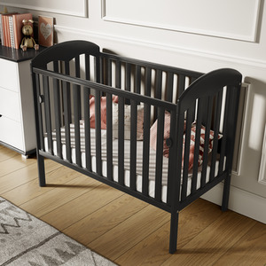 Lilibet Cot Black with Mattress - Black by Viculii Ltd