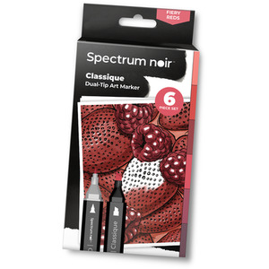 Spectrum Noir Classique 6 Pack - Fiery Reds by Spectrum Noir