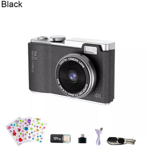 64MP HD Digital Camera with 2.4inch Screen - Black