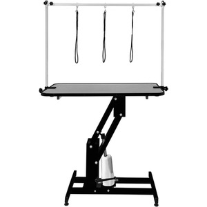 Hydraulic Pet Dog Grooming Tables Height Adjustable - Dark Grey by Monster Shop